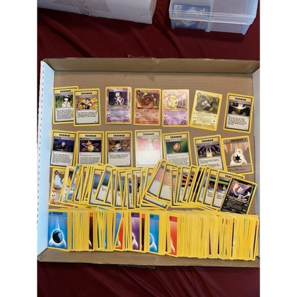 Huge lot of vintage‎ pokemon cards base set holo mewtwo energies DAMAGED C2
